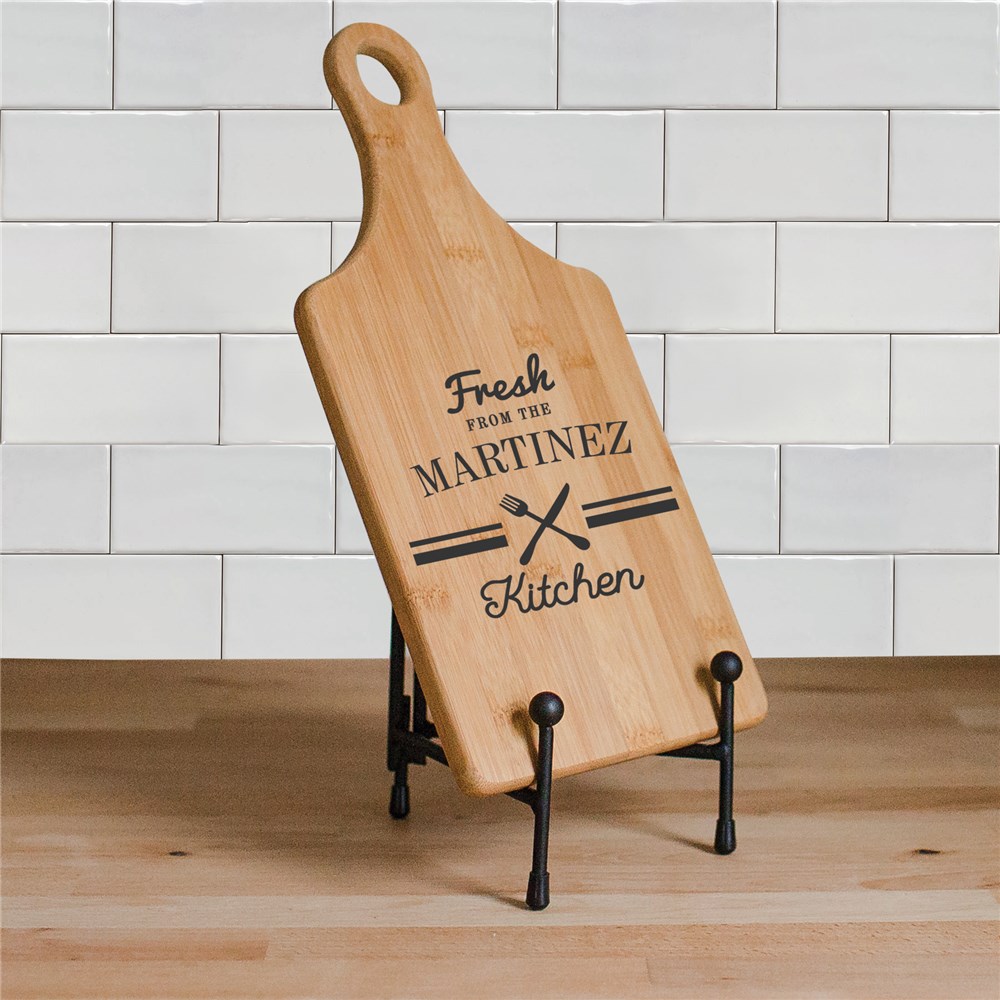 Personalized Fresh Kitchen Paddle Cutting Board