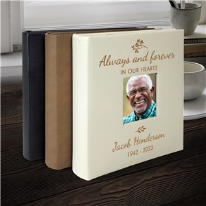 Engraved Always And Forever In Our Hearts Leatherette Photo Album L14927407X