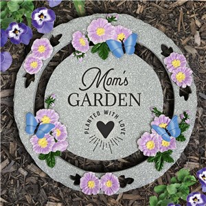 Engraved Planted With Love Butterfly Garden Stone L20588431