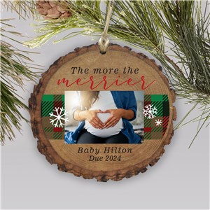 The More The Merrier Personalized Baby Announcement Ornament