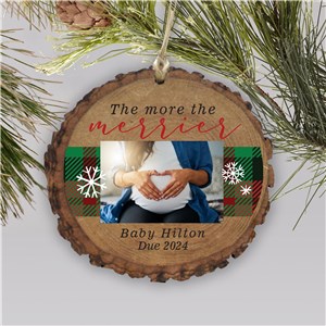 The More The Merrier Personalized Baby Announcement Ornament