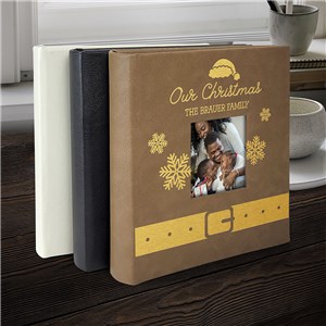 Engraved Santa's Belt Leatherette Photo Album L22955407X