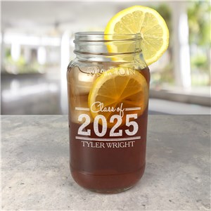 Engraved Graduation Large Mason Jar 