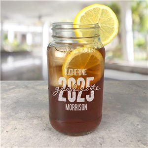 Engraved Graduate Large Mason Jar 