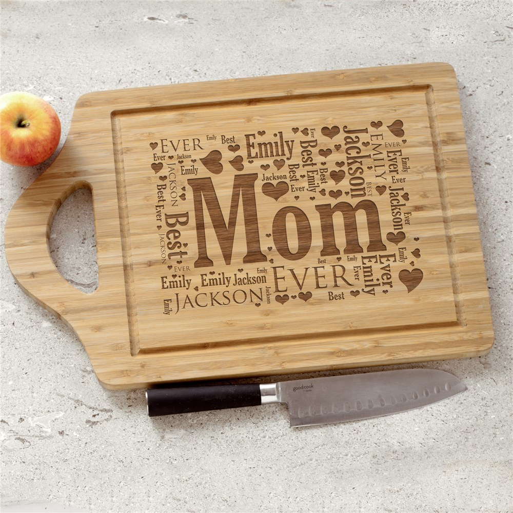 Custom Mother's Day Cutting Board With Quote For Mom
