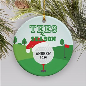 Personalized Tees The Season Golf Ornament | Personalized Golf Ornament