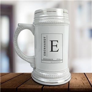 Personalized Name And Initial German Beer Stein U10876191