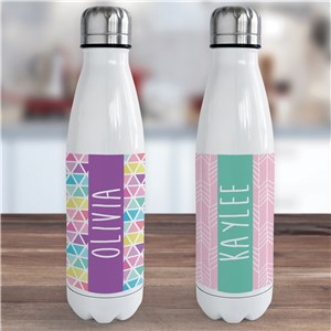 Personalized Fun Pattern Insulated Cola Bottle | GiftsForYouNow