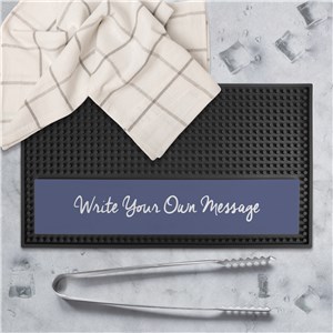Personalized Write Your Own Rectangle Bar Mat U13244132RT