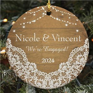 We're Engaged Ornament | Ornament For Engaged Couples