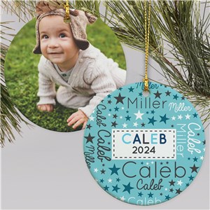 Baby's First Christmas Word-Art Ornament U1384710