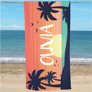 personalized beach towels for girls