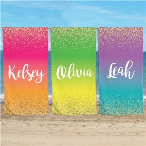 personalized beach towels wedding