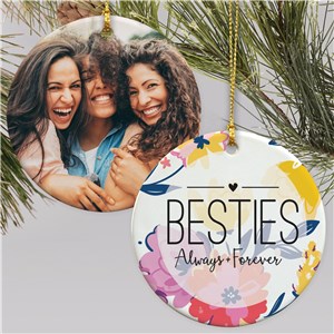 Besties Photo Ornament | Personalized Friend Ornaments