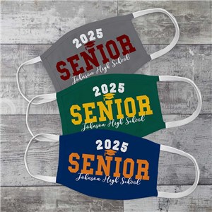 Personalized Graduation Senior Year Face Mask