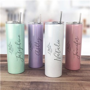 Personalized Kids Stainless Steel Tumblers w/ Straw