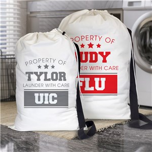 Personalized Property Of Laundry Bag U21324178X