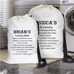 Laundry Rules Personalized Laundry Bag U21325178X