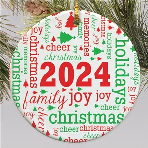 2023 Christmas Round Ornament U2207410C