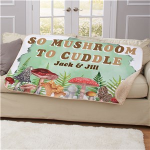 Personalized So Mushroom To Cuddle Sherpa Blanket U2251587