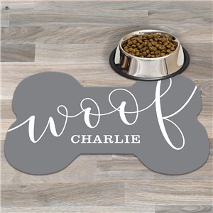 Personalized Woof Bone Shaped Mat U22671117