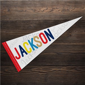 Personalized Repeating Name Pennant U23071183