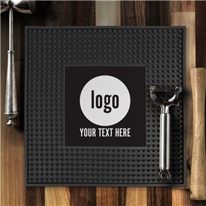 Personalized Custom Logo Square Bar Mat U23715132SQ