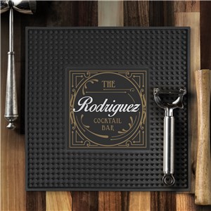 Personalized Vintage Bar Square Bar Mat U23982132SQ