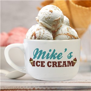 Ice Cream Shoppe Personalized 14 oz. Ice Cream Bowl