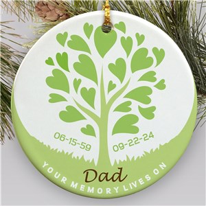 Personalized Memorial Ornament | Ceramic | Memorial Ornaments