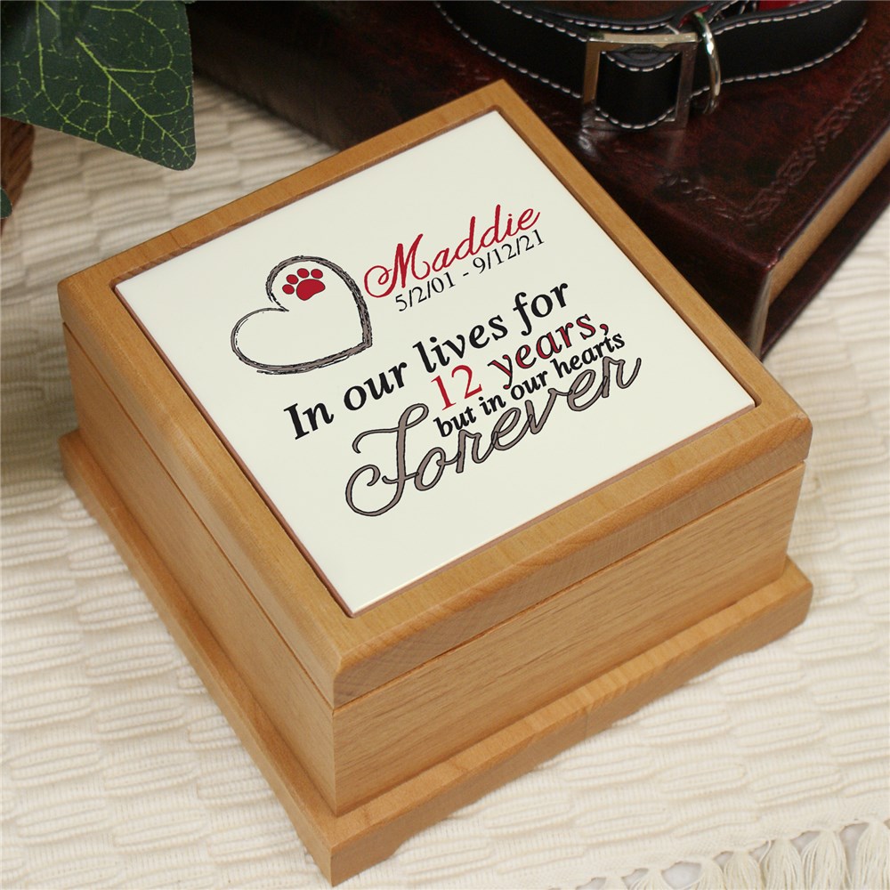 Personalized Memorial Wooden Pet Urn | GiftsForYouNow