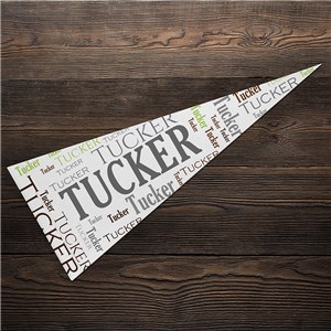 Personalized Family Word Art Pennant U8175183