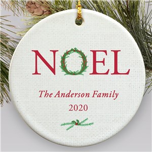 Personalized Round Ceramic Ornaments