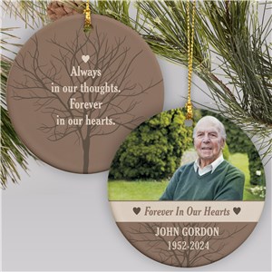 Memorial Ornament Photo Keepsake | Personalized Memorial Ornaments