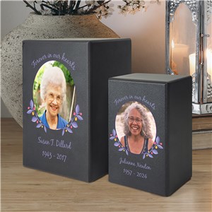 Personalized In Our Hearts Foreber Photo Adoration Urn UV1203440X