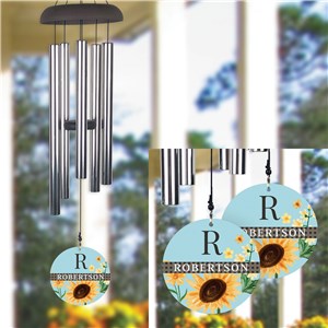 Personalized Sunflowers Wind Chime UV165857X