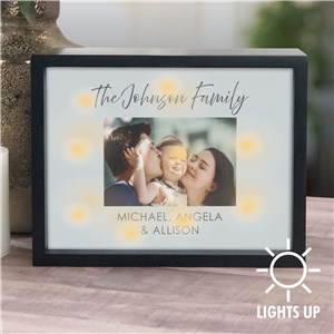 Personalized Photo And Two Line Message LED Shadow Box UV199712X