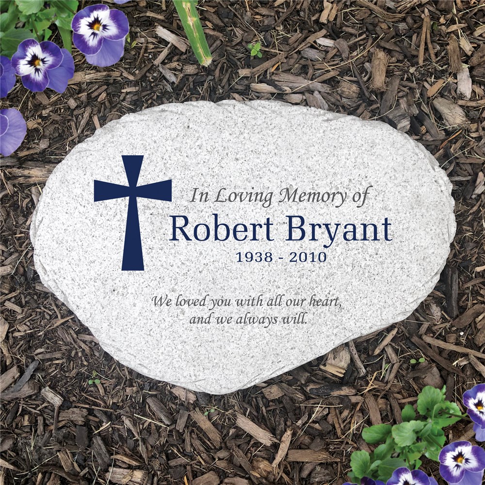 Personalized In Loving Memory Flat Garden Stone | GiftsForYouNow