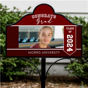 Personalized Congrats Grad Magnetic Yard Sign
