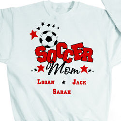 Soccer Personlized Sweatshirt from GiftsForYouNow.com