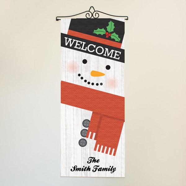 Personalized Snowman Wall Hanging