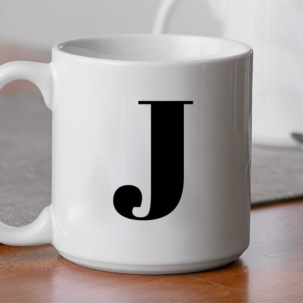 Personalized Initial Large Mug