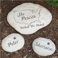 Patriotic Garden Accent | Engraved Patriotic Garden Accent