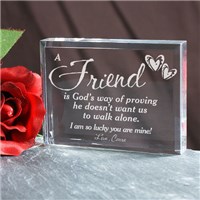 Personalized Friend Keepsake | Engraved Gods Way of Proving Keepsake