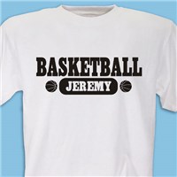 Personalized Basketball Fan T-shirt | Basketball Personalized Shirt