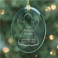 Baby in Heaven Engraved Ornament | GiftsForYouNow